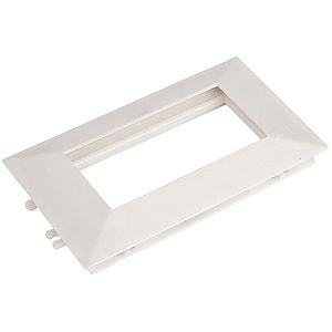 Rama si suport canal cablu VISION, plastic, 45 x 45mm, 2 module, alb