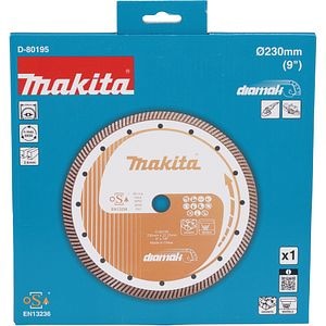 Disc diamantat pentru taiere uscata MAKITA D-80195, 230 x 2.6 x 22.23 mm