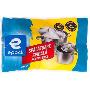 Burete de vase EPACK, otel inoxidabil, 2 bucati
