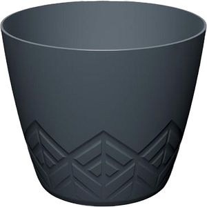 Ghiveci PROSPERPLAST Dare Areco, D13.8 cm, antracit