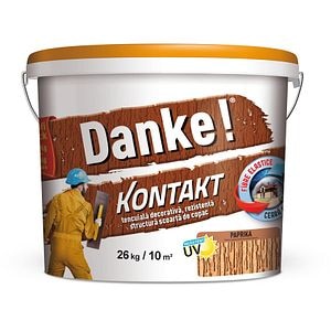 Tencuiala canelata decorativa, model scoarta de copac Danke, 26 kg, culoare paprika