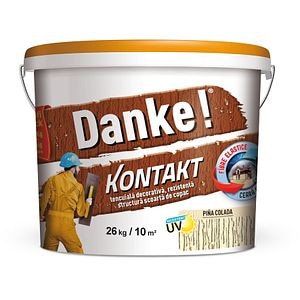 Tencuiala canelata decorativa, model scoarta de copac Danke, 26 kg, culoare pina colada