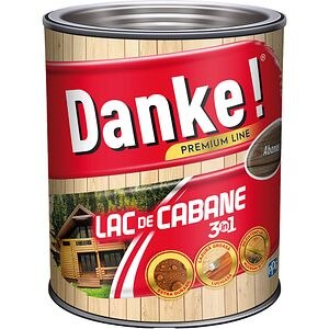 Lac de cabane 3in1 DANKE, pe baza de rasina alchidica, 0.75L, maro abanos