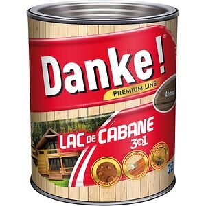 Lac de cabane 3in1 DANKE, pe baza de rasina alchidica, 2.5L, maro abanos