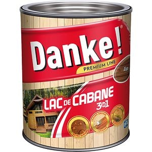 Lac de cabane 3in1 DANKE, pe baza de rasina alchidica, 2.5L, maro alun