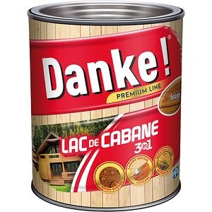 Lac de cabane 3in1 DANKE, pe baza de rasina alchidica, 0.75L, maro salcam