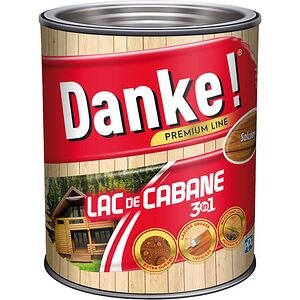 Lac de cabane 3in1 DANKE, pe baza de rasina alchidica, 2.5L, maro salcam