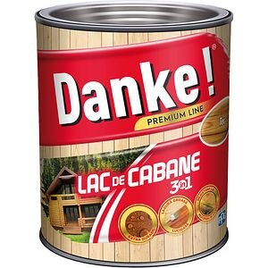 Lac de cabane 3in1 DANKE, pe baza de rasina alchidica, 2.5L, maro tec