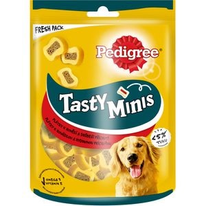 Recompensa pentru caini PEDIGREE Tasty Minis, Vita, 155 g