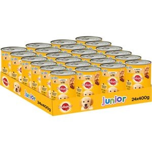 Hrana umeda pentru caini PEDIGREE, Junior, Pui in aspic, 24 x 400g
