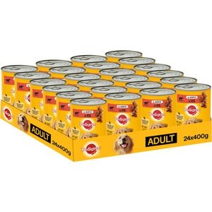 Hrana umeda pentru caini PEDIGREE, Adult, Vita in aspic, 24 x 400g