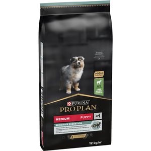 Hrana uscata pentru caini PURINA PRO PLAN Medium, Sensitive Digestion, Junior, Miel, 12 kg