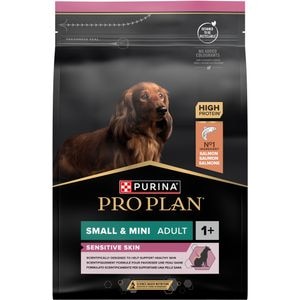 Hrana uscata pentru caini PURINA PRO PLAN Small & Mini, Sensitive Skin, Adult, Somon, 3 kg