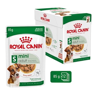 Hrana umeda pentru caini ROYAL CANIN SHN Mini, Adult, Mix in sos, 12 x 85g