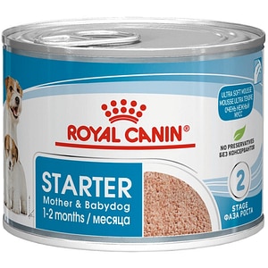 Hrana umeda pentru caini ROYAL CANIN SHN Starter Pate, Junior, Mix, 12 x 195g