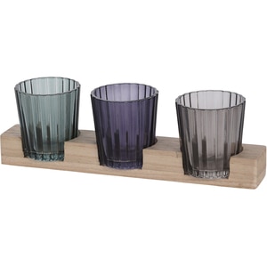 Suport lumanare HC7103060, 5 x 5 x 6 cm, multicolor