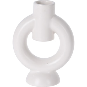 Suport lumanare Dolomite, 9 x 5 x 12 cm, alb