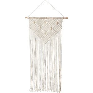 Decoratiune perete HZ1953600, 43 x 80 cm, bumbac, bej