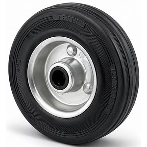 Roata fixa cu janta TENTE, cauciuc, 80 mm, 70 kg, negru