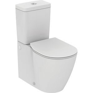 Set vas WC IDEAL STANDARD Connect E234601, ceramica, evacuare orizontala, rezervor 3/6l, capac SoftClose, alb