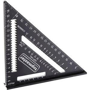 Echer monolitic profesional TOPMASTER, metal, negru