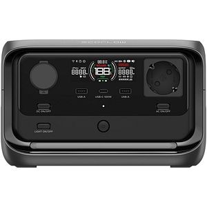Statie de incarcare ECOFLOW River 3 Plus Wireless, 286Wh, 600W, negru