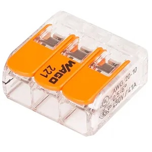 Conector WAGO 221-613, FY, 3 fire, 0.5 - 6mm2, 30 cleme