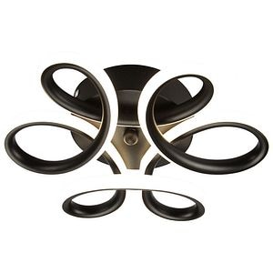 Plafoniera LED ERSTE Lixy, 30W, 1950lm, IP20, negru