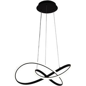 Pendul LED ERSTE Libra, 55W, 3410lm, IP20, negru