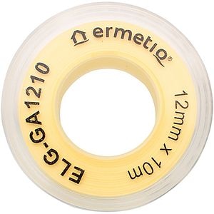 Banda teflon pentru gaz EVERLINE, 12mm x 10m, galben