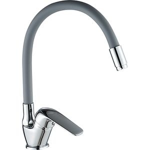 Baterie bucatarie KUCHINOX Elza BKE 967D, pipa flexibila, alama, crom-gri