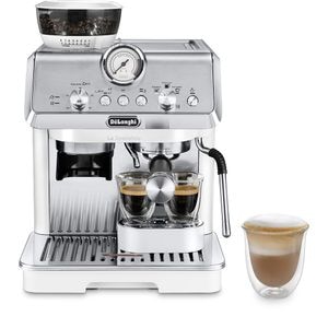 Espressor manual DELONGHI La Specialista Arte EC9155.W, 1.5l, 1300W, 15 bar, functia Active Temperature Control, alb-argintiu