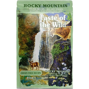 Hrana umeda pentru pisici TASTE OF THE WILD Rocky Mountain, Adult, Pui si Somon in sos, 12 x 85 g