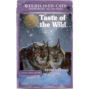 Hrana umeda pentru pisici TASTE OF THE WILD Sterilised, Adult, Pui, 12 x 85 g