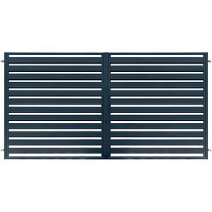 Poarta dubla Alexis, 350 x 180 cm, gri antracit