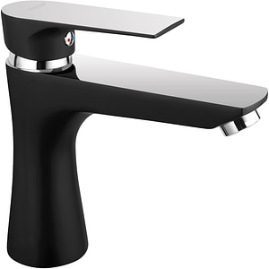 Baterie lavoar FERRO Algeo Square BAQ2BLC, alama sanitara, negru