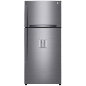 Frigider cu doua usi LG GTF744PZPED, No Frost, 509 l, H 180 cm, Clasa E, argintiu