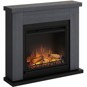 Semineu electric TAGU Frode Ash Grey, 1500W, Focar 3D, Telecomanda, Gri Cenusiu