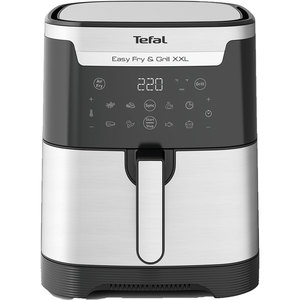 Friteuza cu aer cald TEFAL Easy Fry XXL Flexcook EY801D15, 1.5kg, 6.5l, 1830W, negru-argintiu