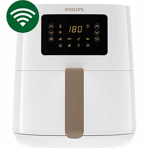 Friteuza cu aer cald PHILIPS Airfryer 5000 HD9255/30, 0.8kg, 4.1l, 1400W, alb-auriu