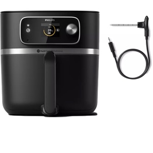 Friteuza cu aer cald PHILIPS Combi XXL HD9880/90, 2kg, 8.3l, 2200W, negru-argintiu