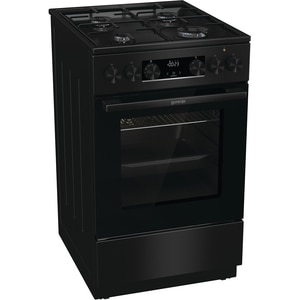 Aragaz GORENJE GKS5C70BJ, 4 arzatoare, Gaz + Electric, L 50 cm, negru