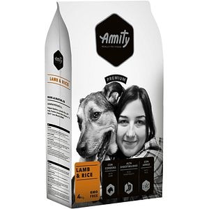Hrana uscata pentru caini AMITY Premium, Adult, Miel si Orez, 4 kg