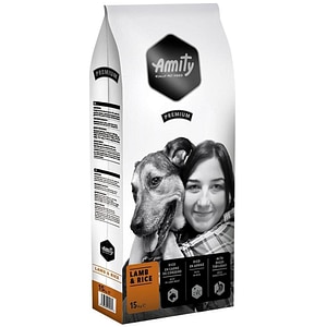 Hrana uscata pentru caini AMITY Premium, Adult, Miel si orez, 15 kg