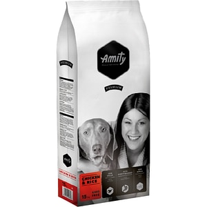 Hrana uscata pentru caini AMITY Premium, Adult, Pui si orez, 15 kg