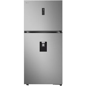 Frigider cu doua usi LG GTFV61PYBQD, No Frost, 609 l, H 186 cm, Clasa E, ThinQ, argintiu