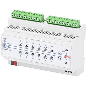 Actuator combinat KNX GEWISS GWA9126, 6/12canale, 8AX, alb