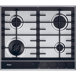 Plita incorporabila HAIER HAHG6BF4TX, Gaz, 4 arzatoare, Wok, inox-negru