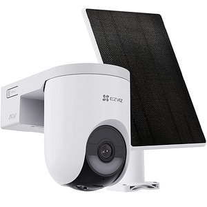 Kit Camera IP Wireless EZVIZ HB8 Lite, 2K+, IR 15m, Motion Detection, panou solar Type-C, baterie 5200mAh, alb