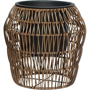 Ghiveci GARDEN STAR HD-11765-S, imitatie ratan, 27.5cm, maro